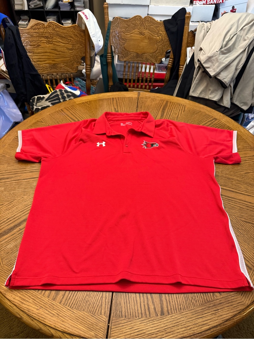 Under Armour SEMO Red Men’s Performance Polo with Embroidered Cardinal Logo